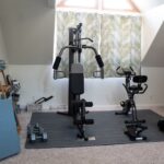 black and gray exercise equipment